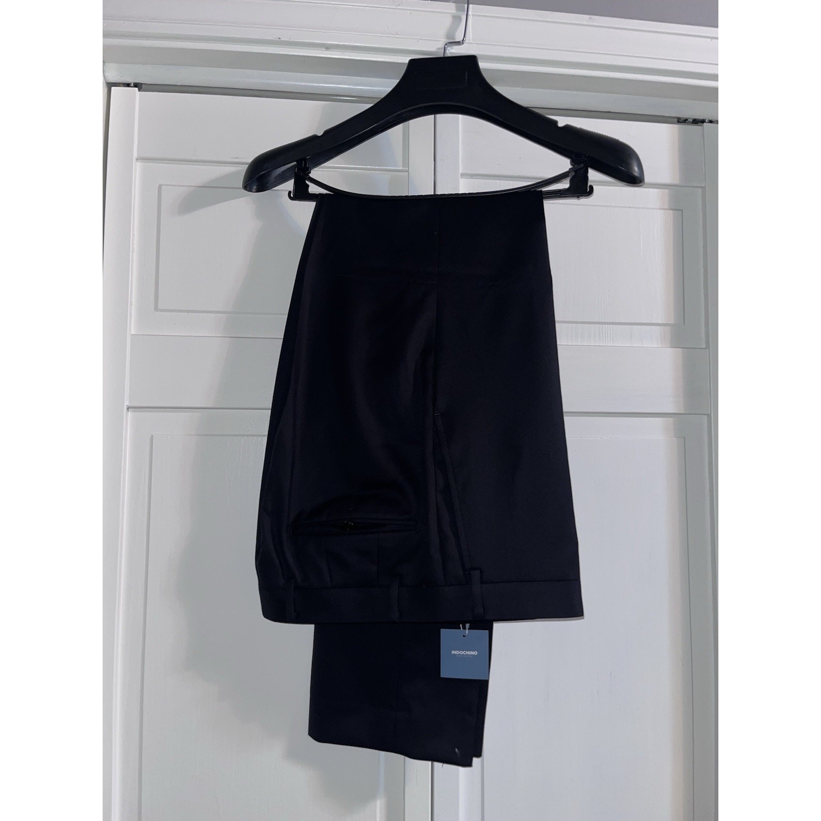 Indochino Black 2-Piece Double Breasted Suit 38l New With Tags — image 5 of 6